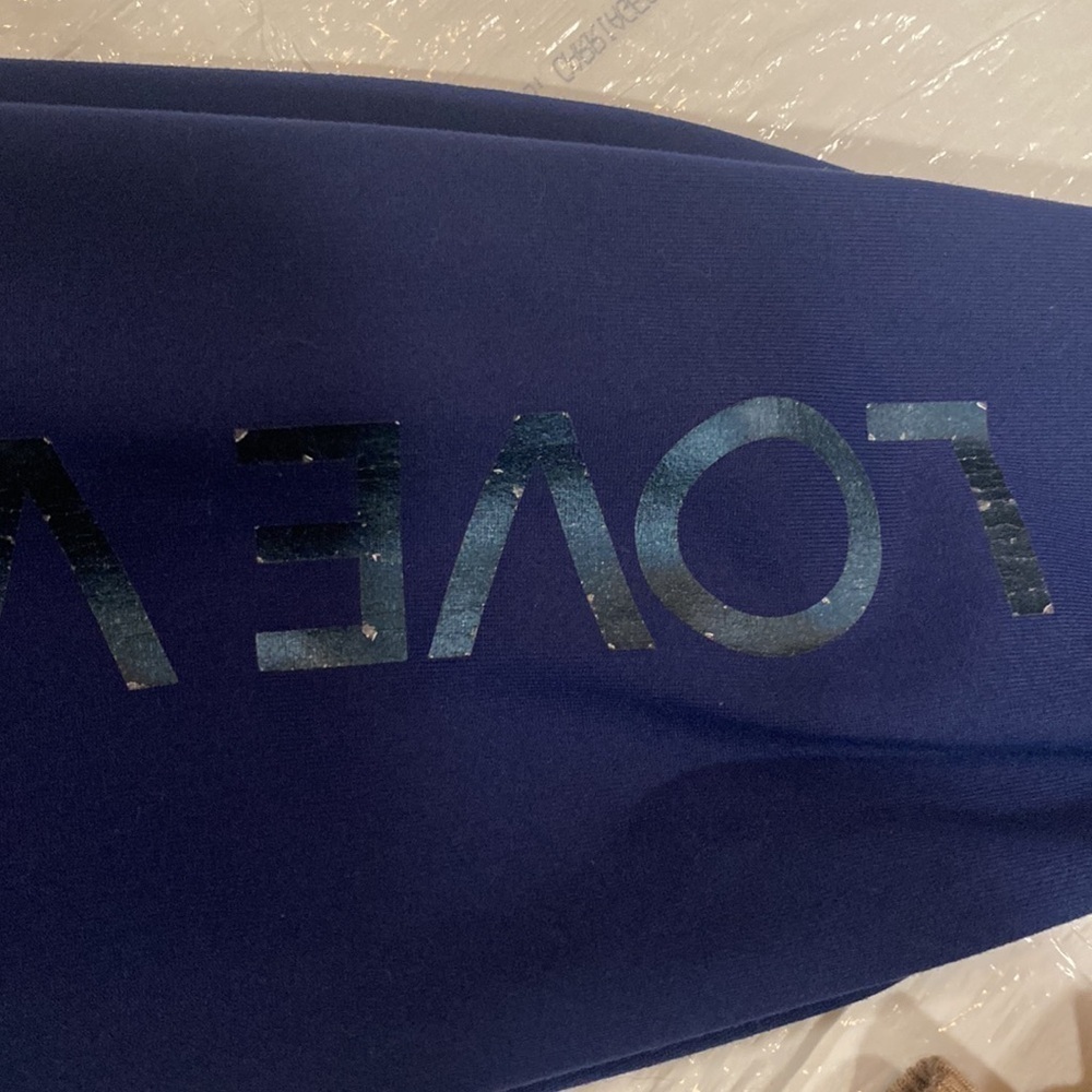 VS Sport Knockout Leggings Royal Blue High Waist Gym Workout Pants XL - Picture 7 of 7